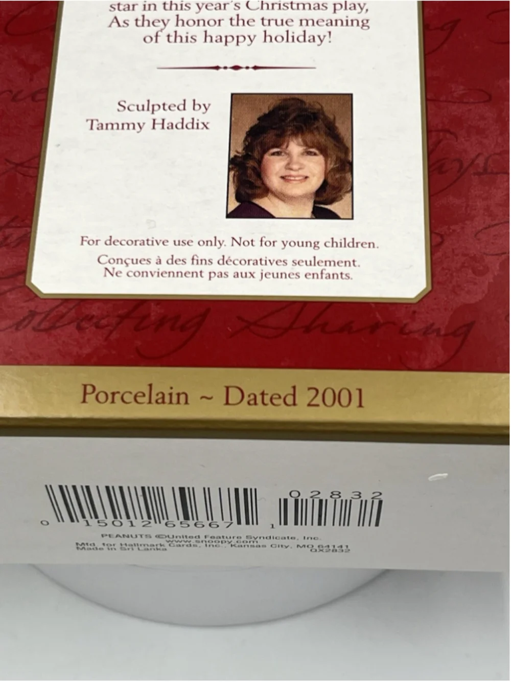 New VTG 2001 Hallmark Keepsake PEANUTS PAGEANT Nativity Scene Ornament SEE ALL